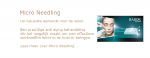 microneedling behandeling bij Babor Beauty Spa Studio 13 Paterswolde, Groningen en Haren